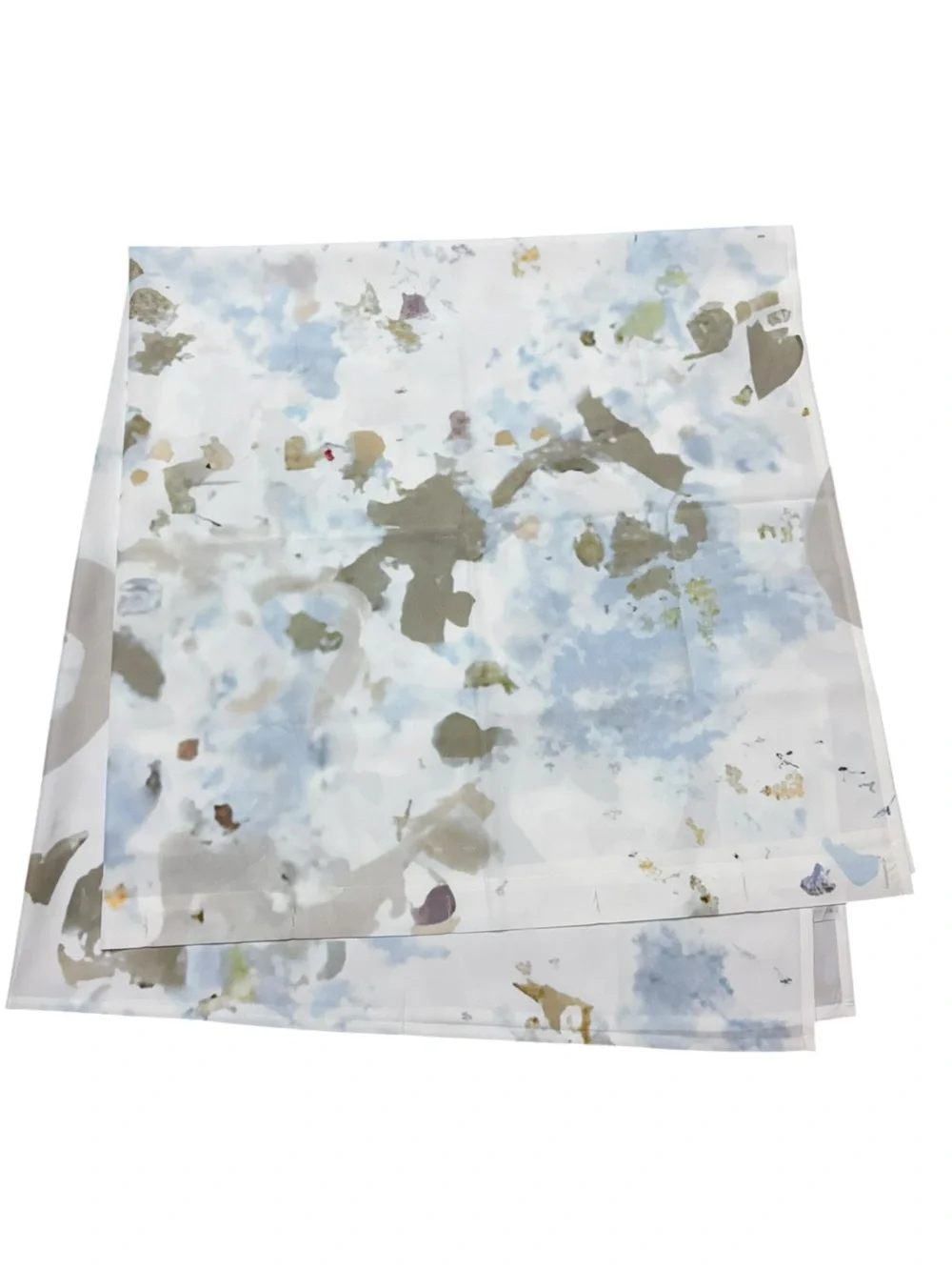 Orren Ellis Frosted Cake Abstract Shower Curtain NWOT Abstract Grey Blue